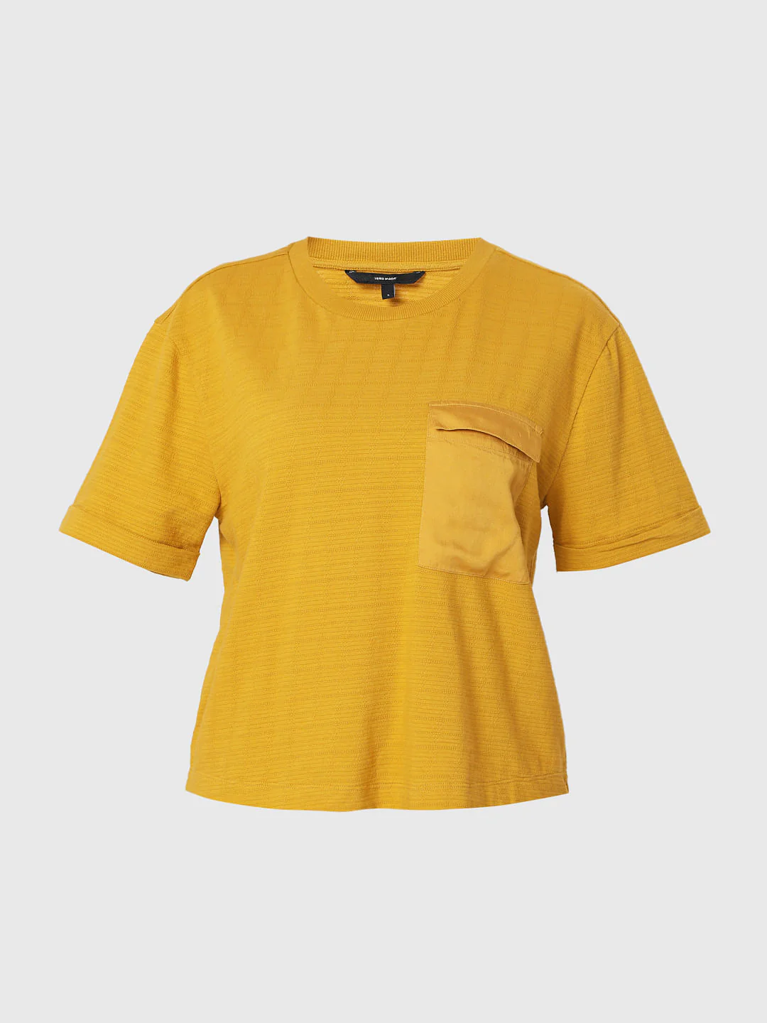 Mustard Cropped T-Shirt - Image 7