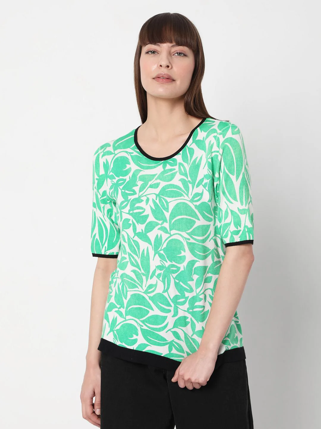 Green Printed Top - Image 2