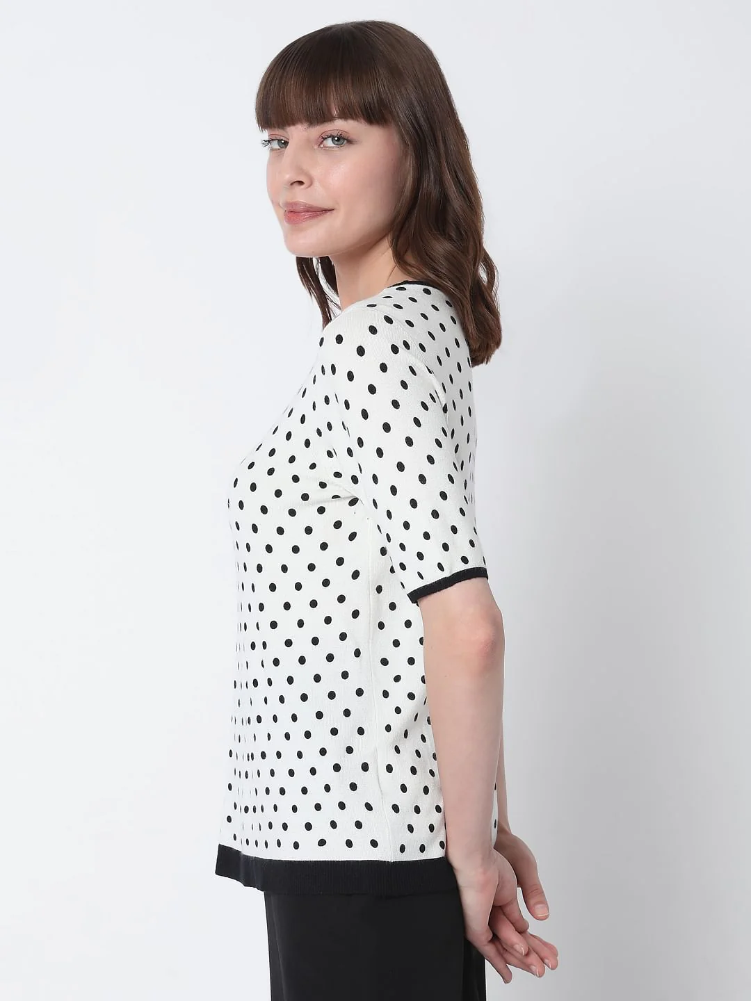 White Polka Dotted Top - Image 3