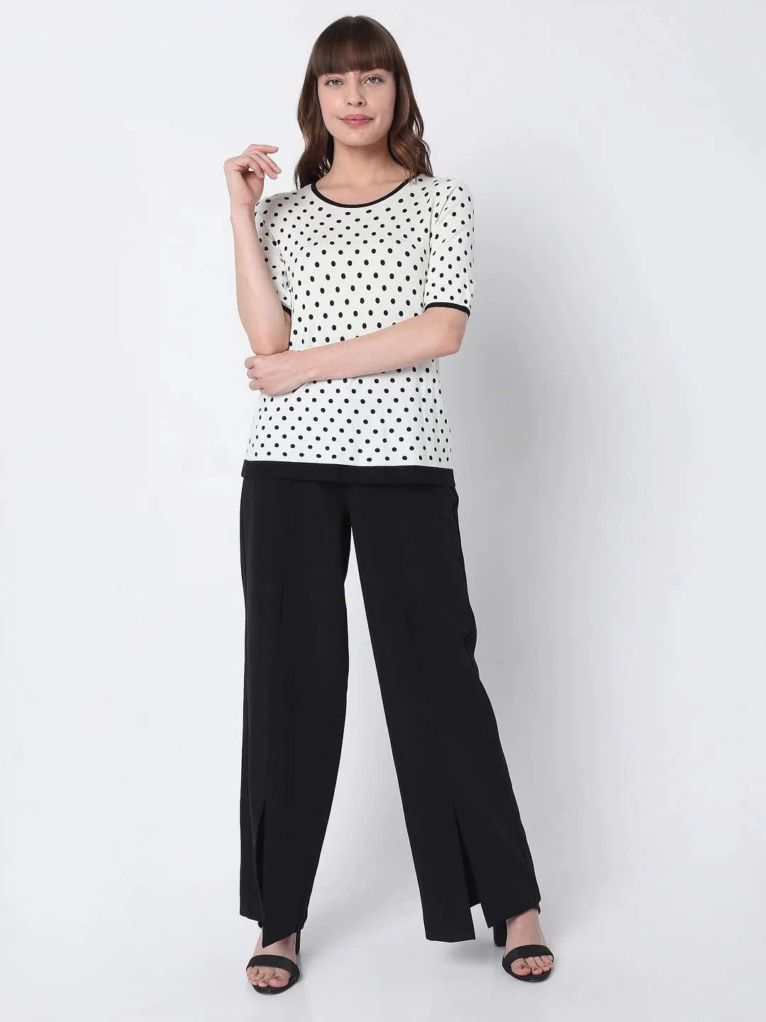 White Polka Dotted Top - Image 5