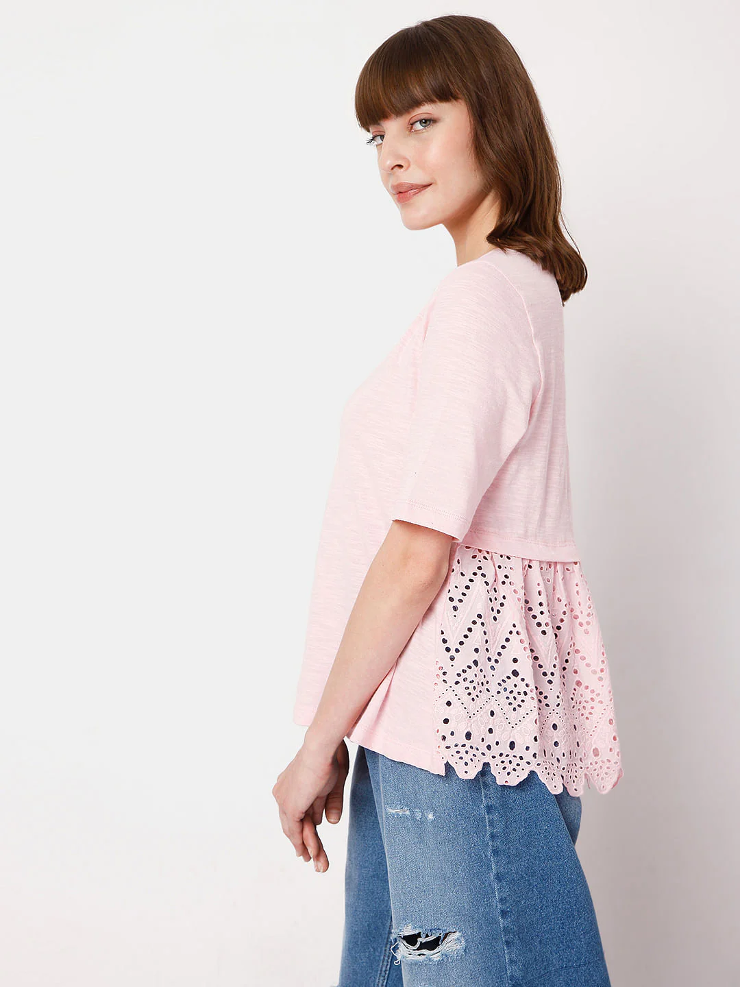 Pink Schiffli Top - Image 3