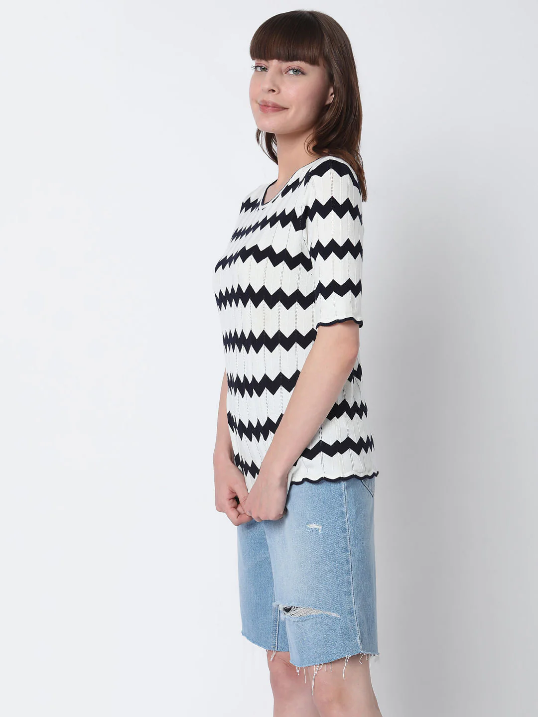 White Printed Top - Image 3