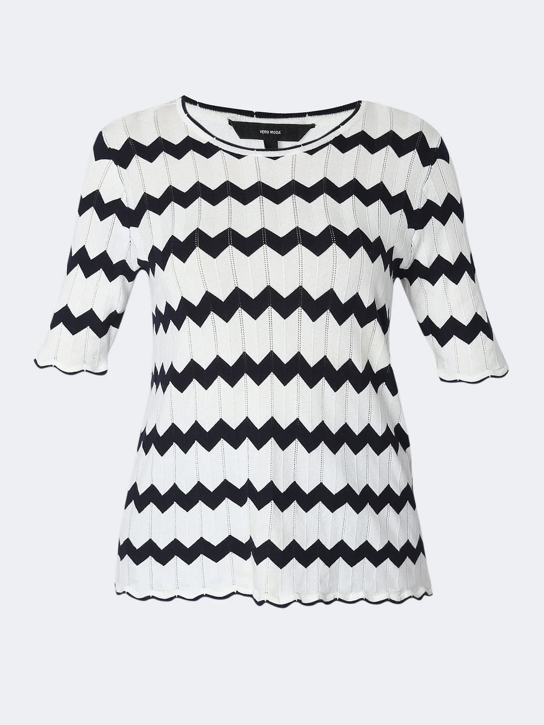 White Printed Top - Image 7