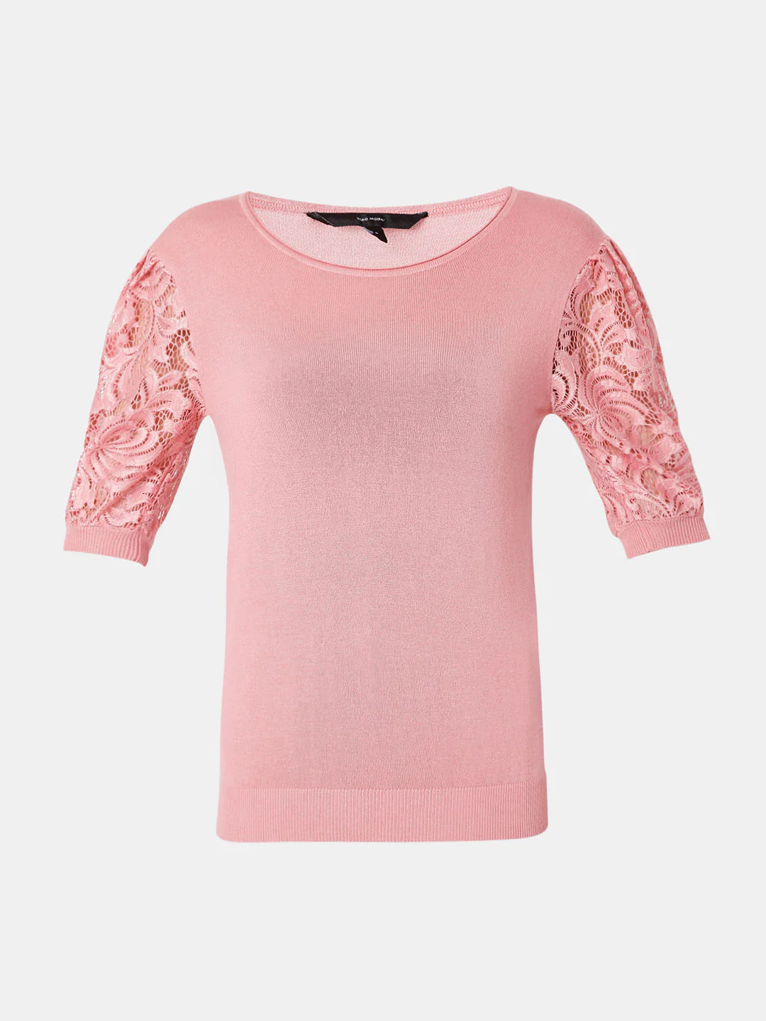 Pink Lace Sleeves Top - Image 7