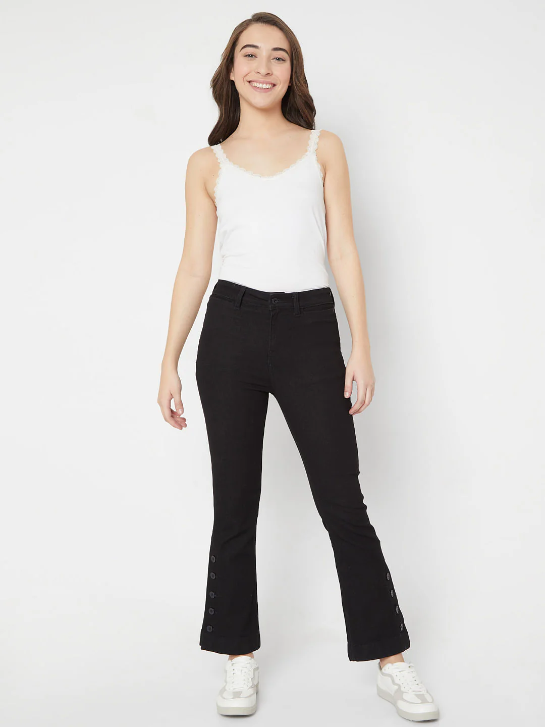 Black Petra Bootcut Jeans - Image 6