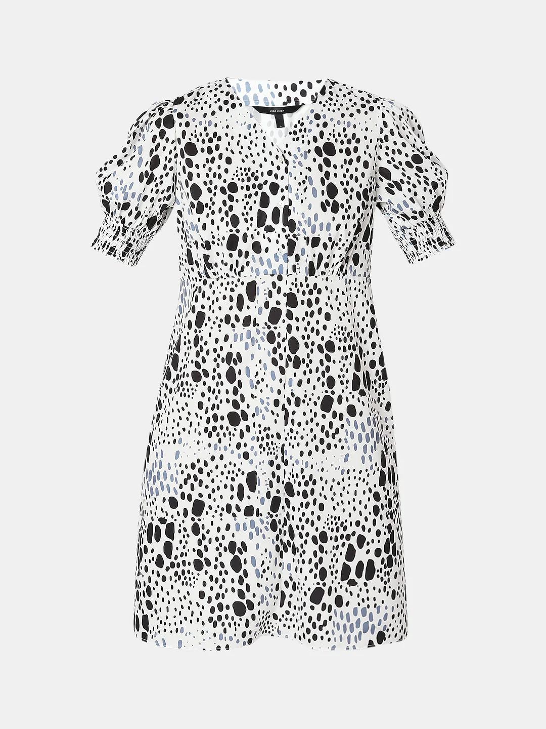 Black & White Printed Dress - Image 7