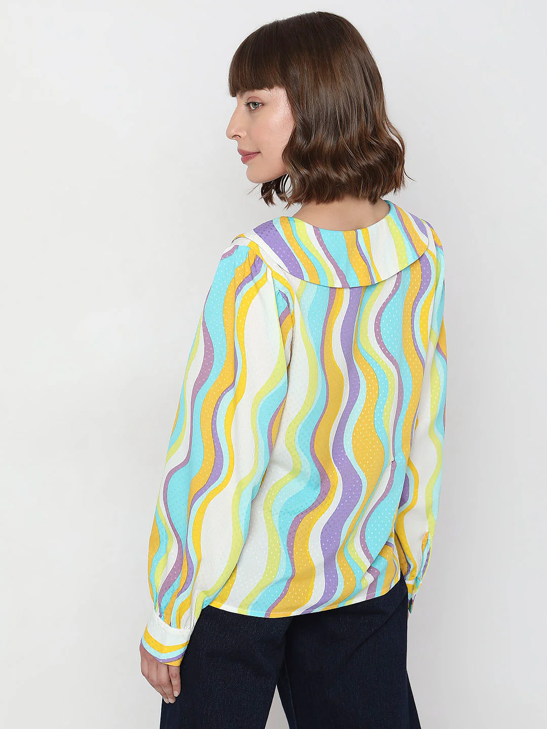 Multi-Colour Abstract Print Shirt - Image 4