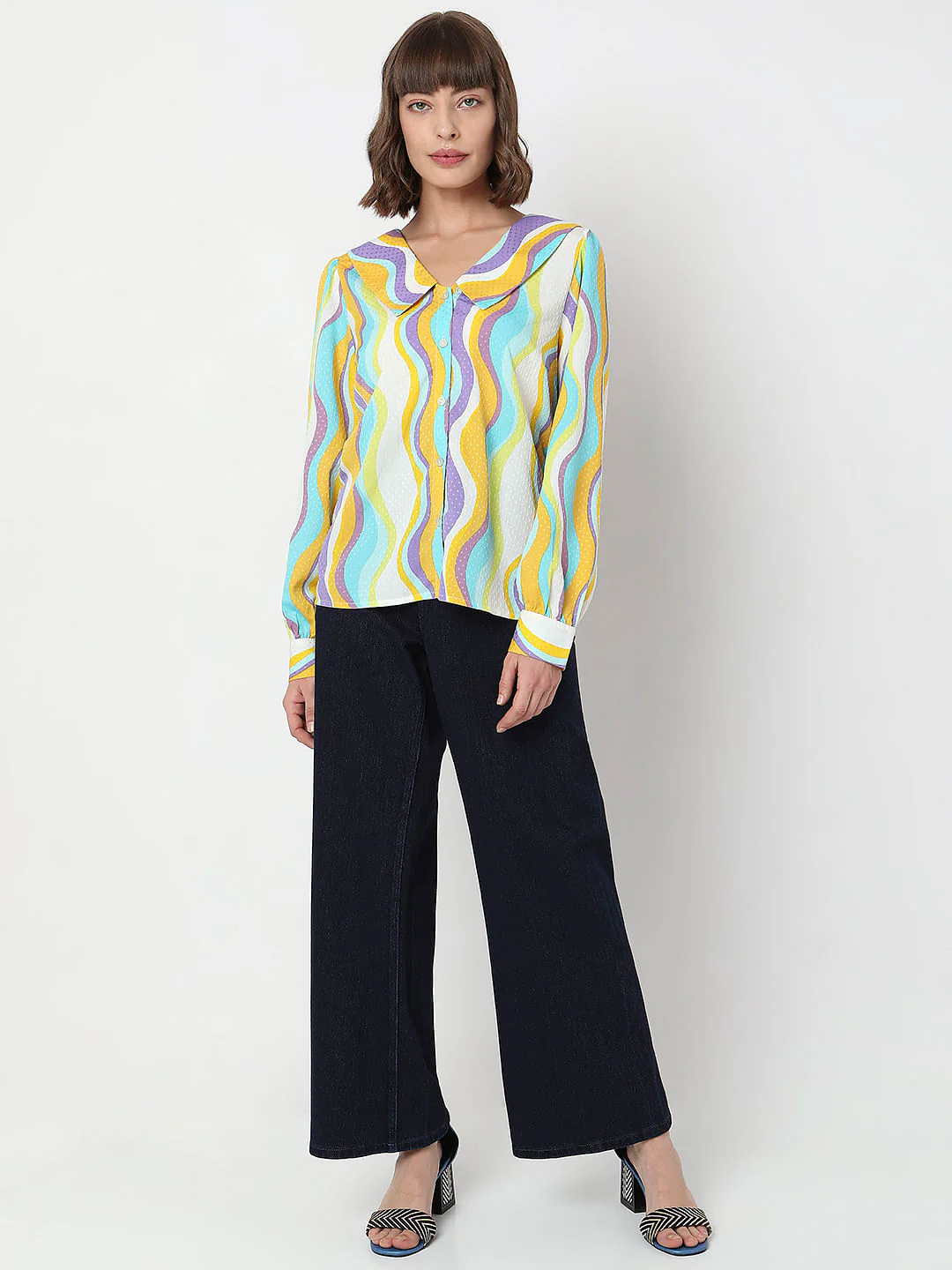 Multi-Colour Abstract Print Shirt - Image 5