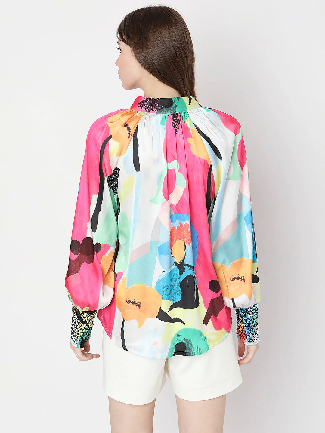 Pink Abstract Print Shirt - Image 4
