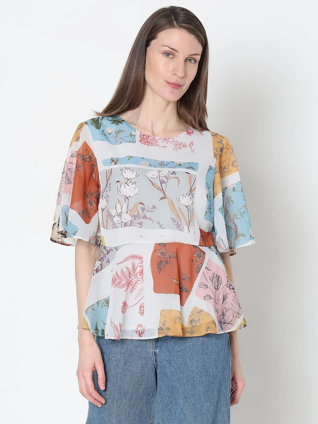 Multi-Colour Printed Top - Image 2