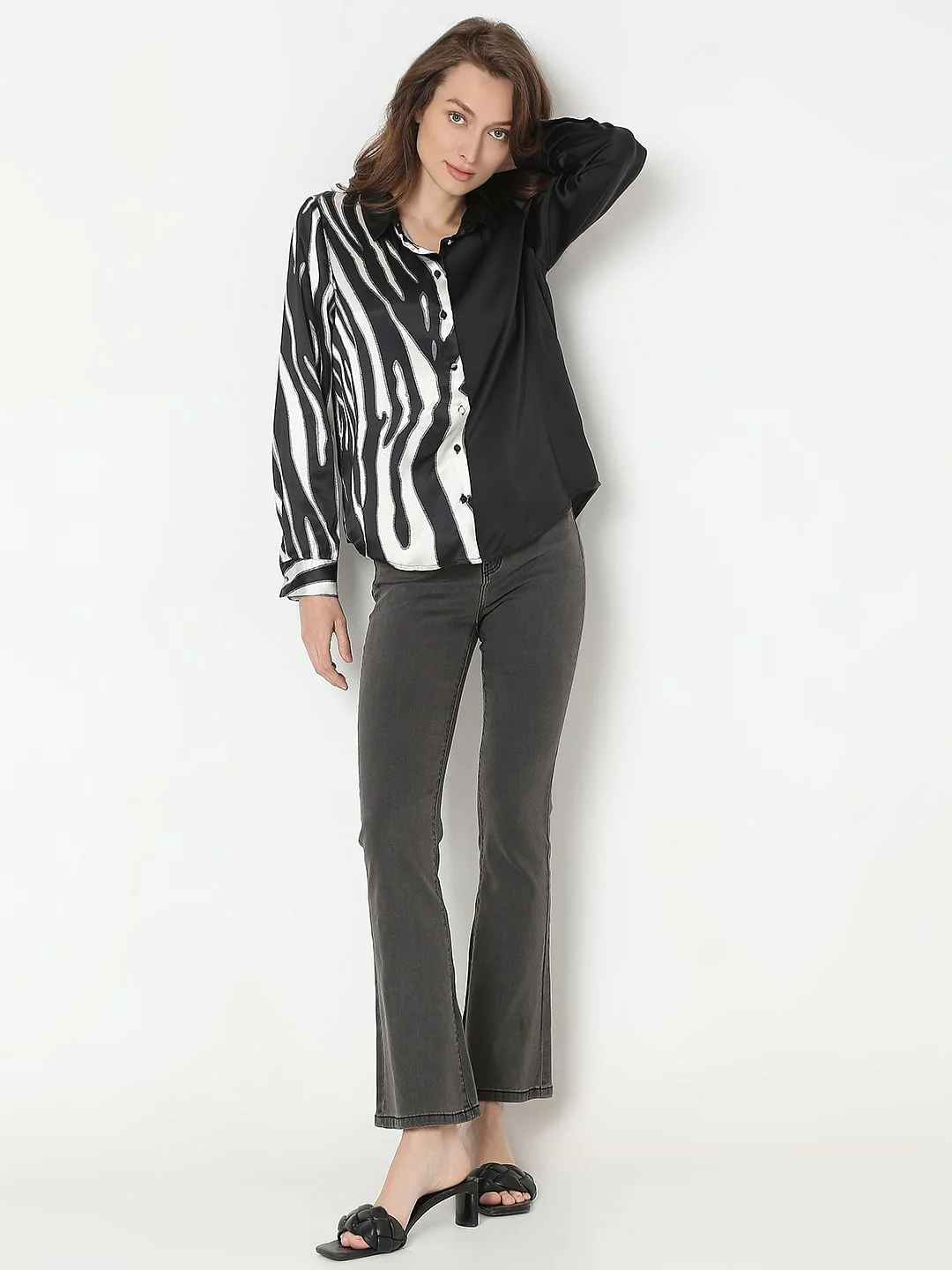 Black Printed Shirt - Image 5