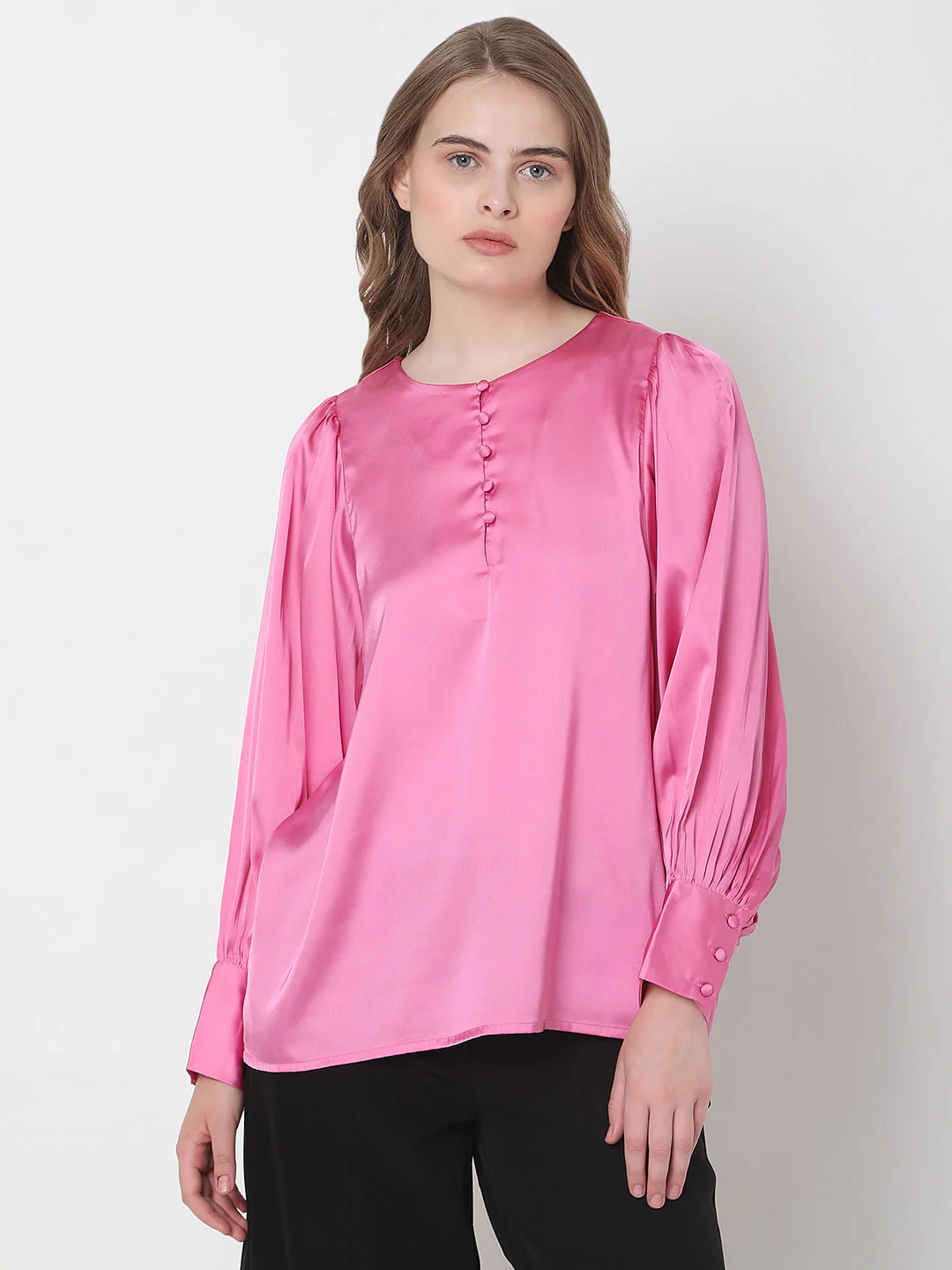Pink Satin Top - Image 2