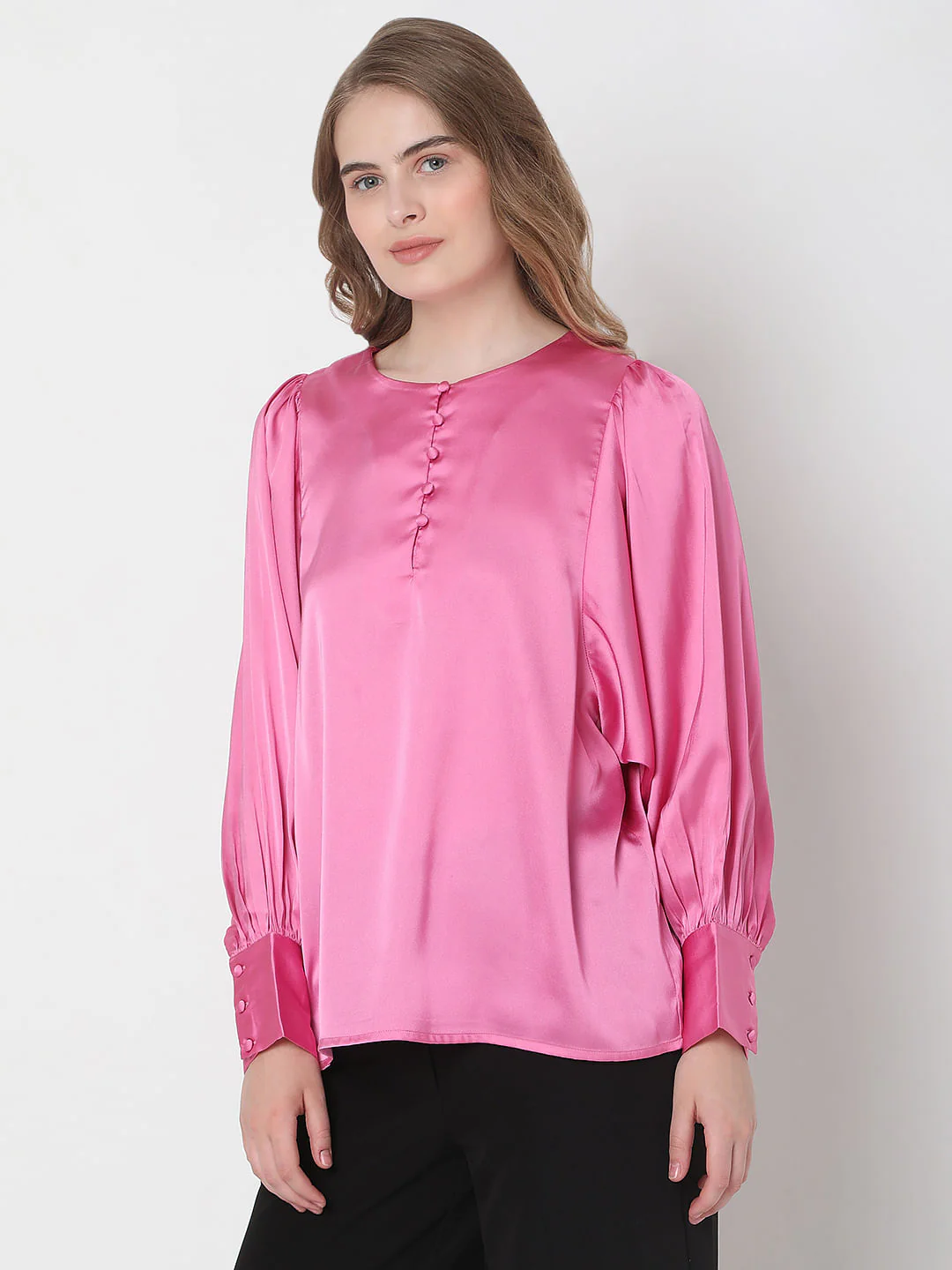 Pink Satin Top - Image 3