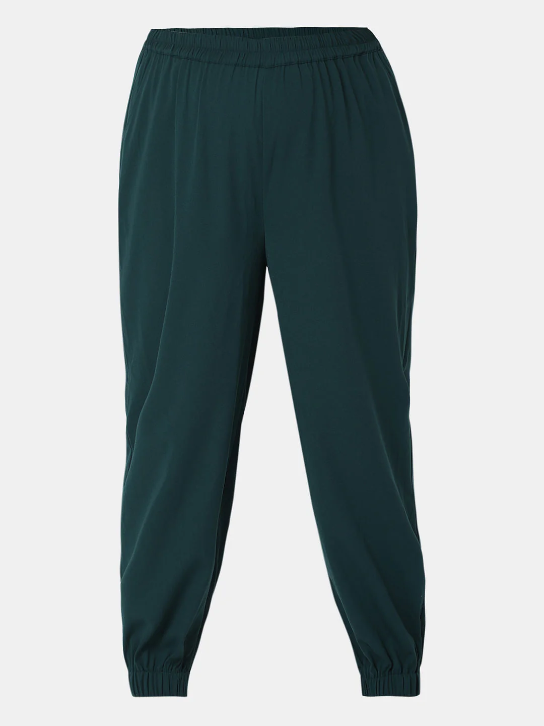 Curve Dark Green High Rise Co-Ord Set Pants - Image 7