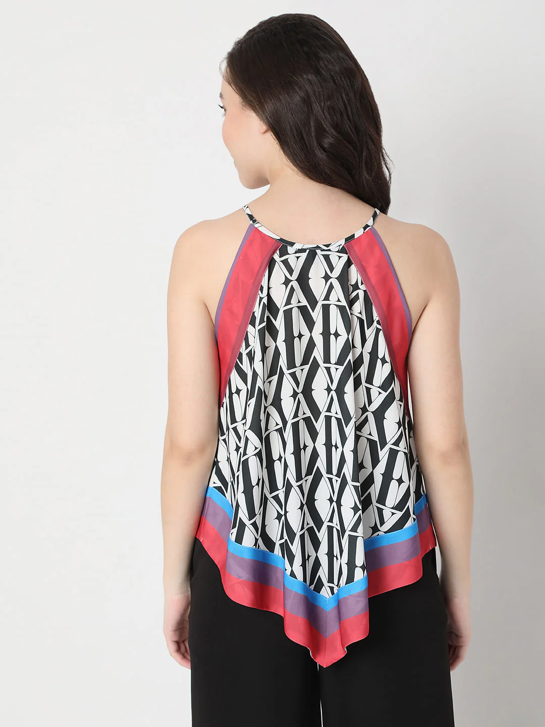 White Typographic Print Top - Image 4