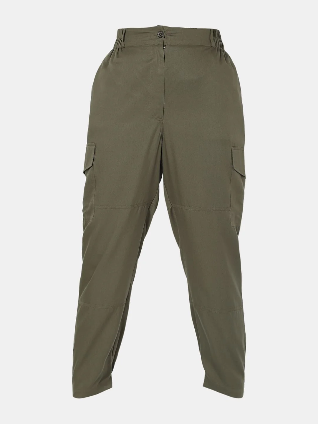 Green High Rise Utility Co-Ord Set Pants - Image 7
