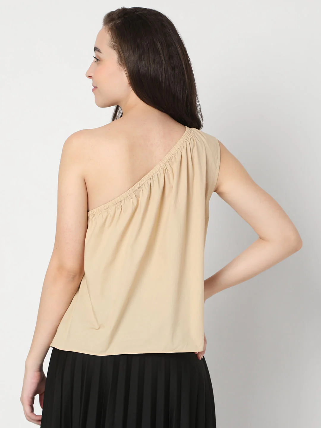 Beige One-Shoulder Top - Image 4