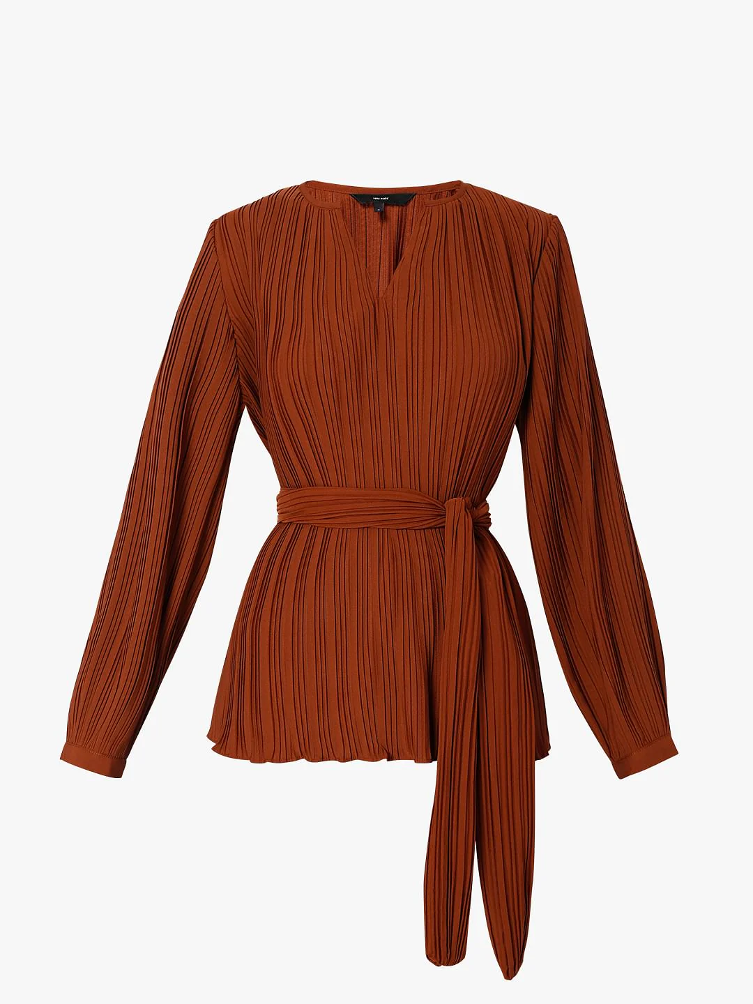 Brown Plisse Top - Image 7