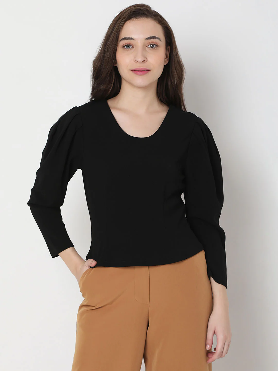 Black Knit Top - Image 2