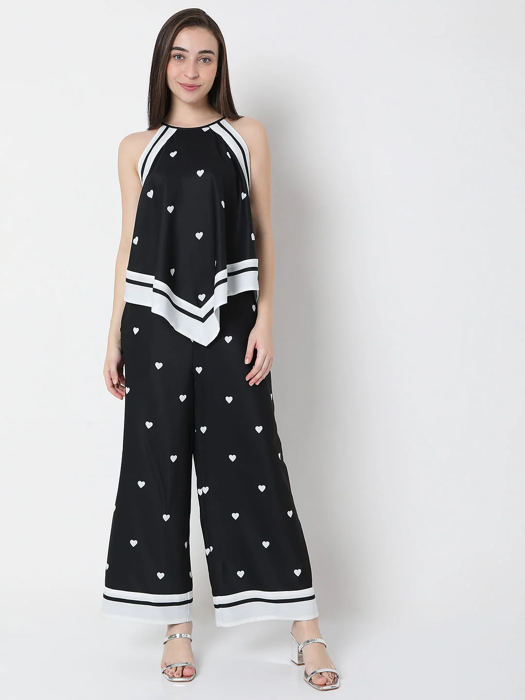 Black Halter Neck Co-Ord Top - Image 5