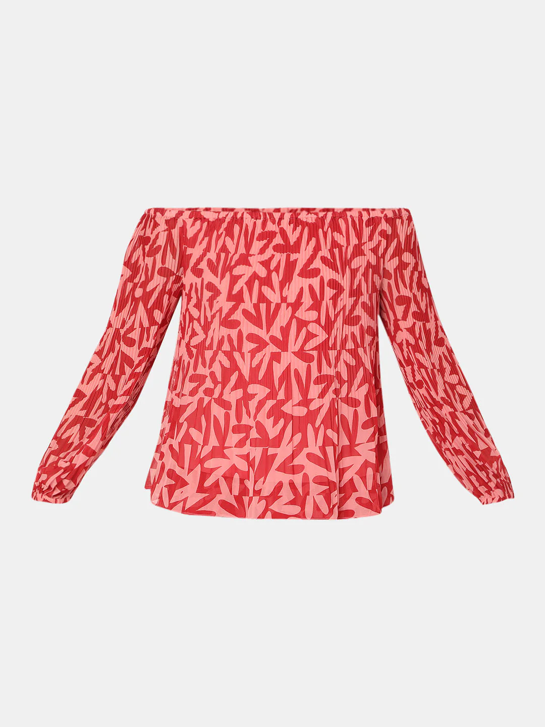 Red Off-Shoulder Co-Ord Top - Image 7