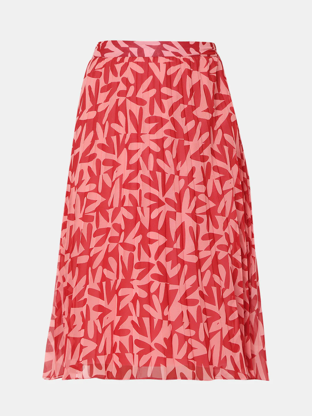 Pink High Rise Floral Midi Co-Ord Set Skirt - Image 7