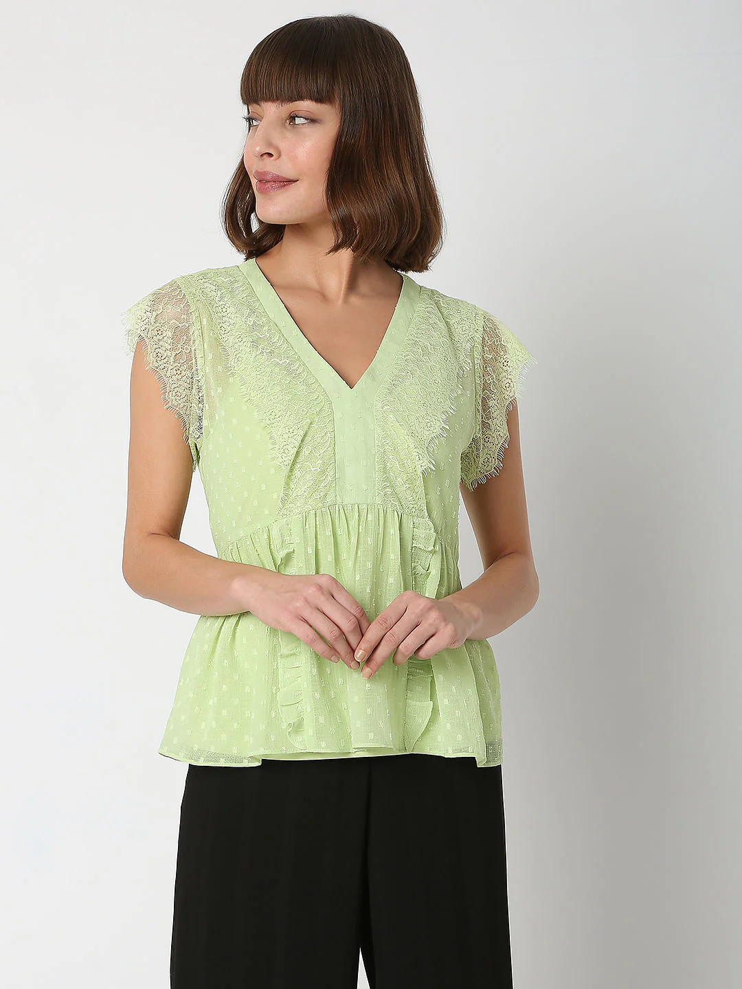 Green Lace Top - Image 2