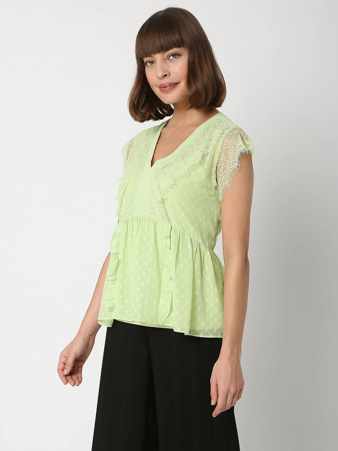 Green Lace Top - Image 3