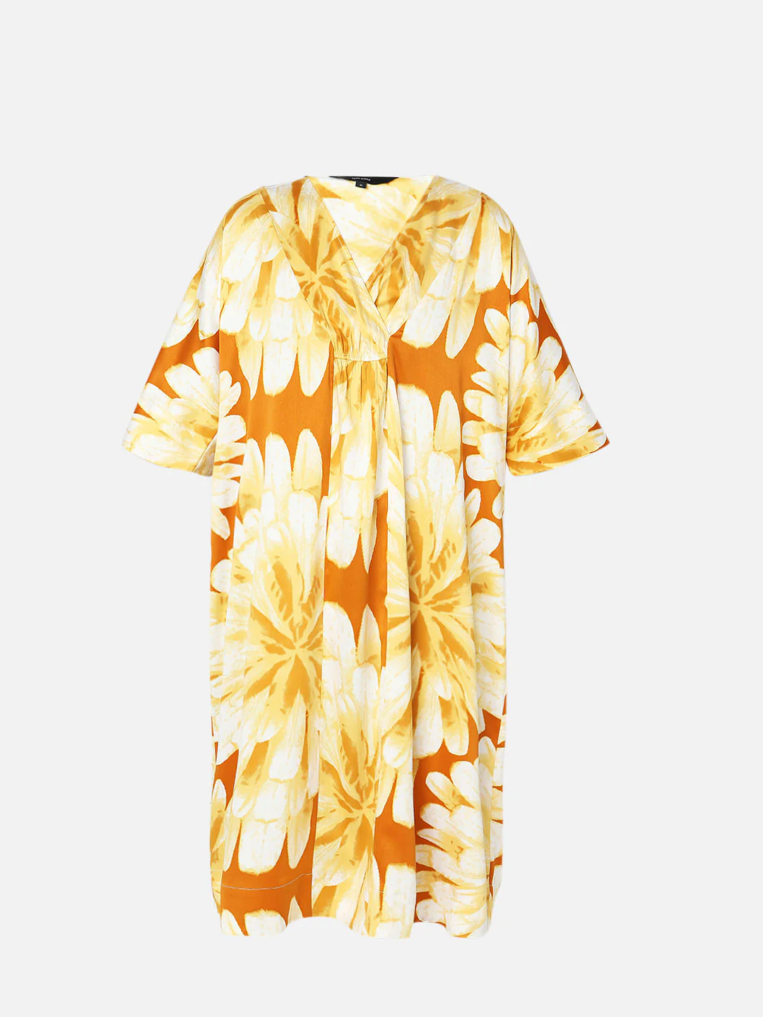 Yellow Floral Shift Dress - Image 6