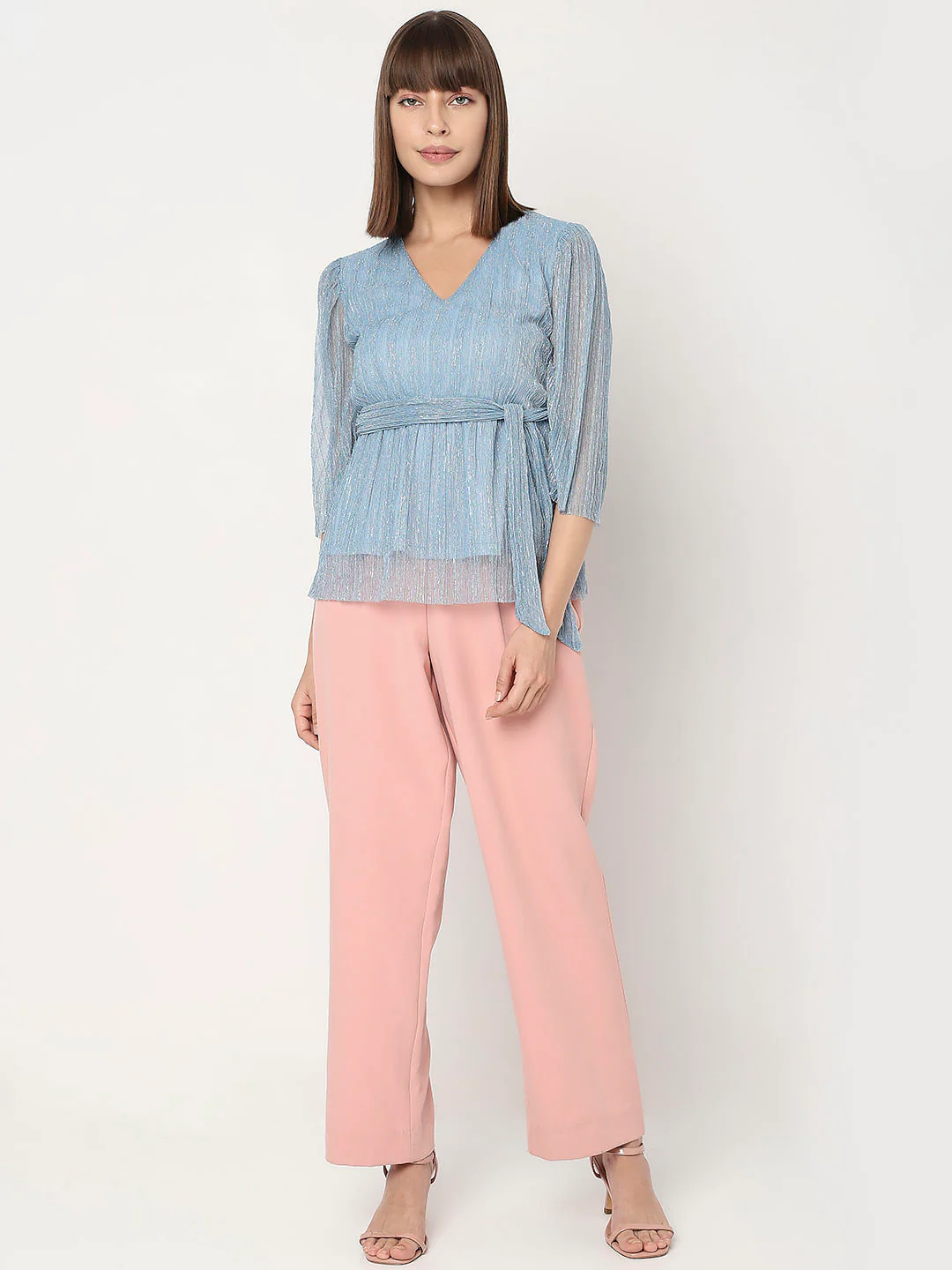 Blue Printed Top - Image 5