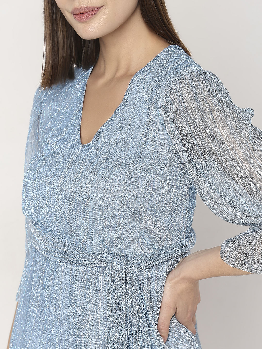 Blue Printed Top - Image 6