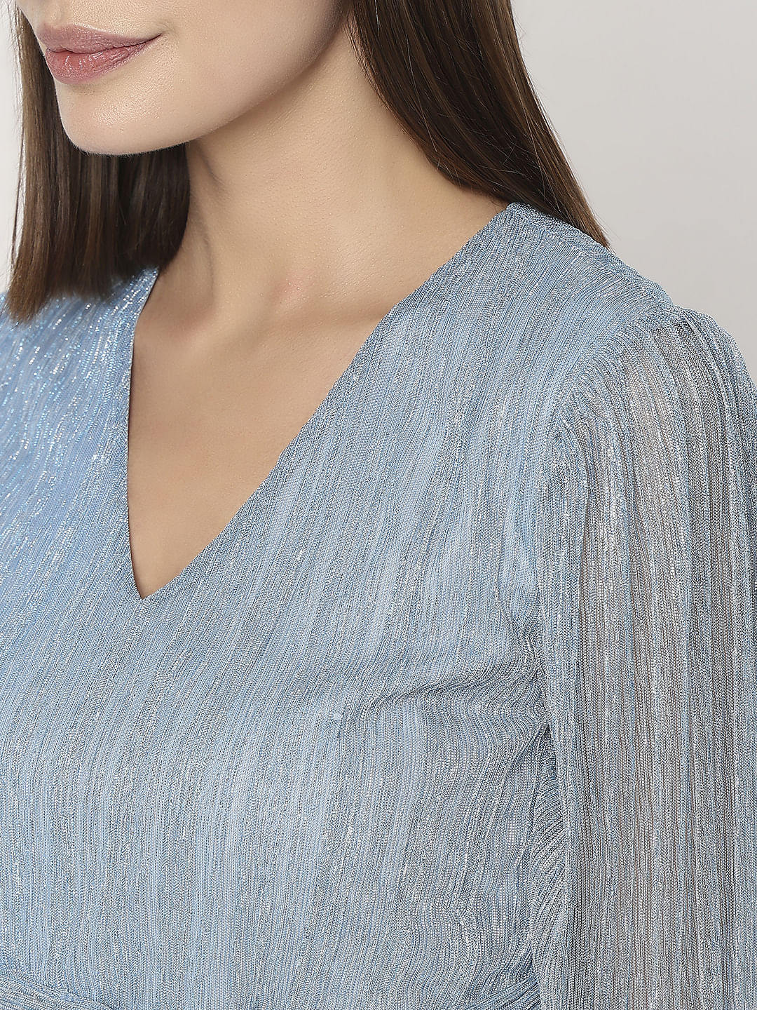 Blue Printed Top - Image 8