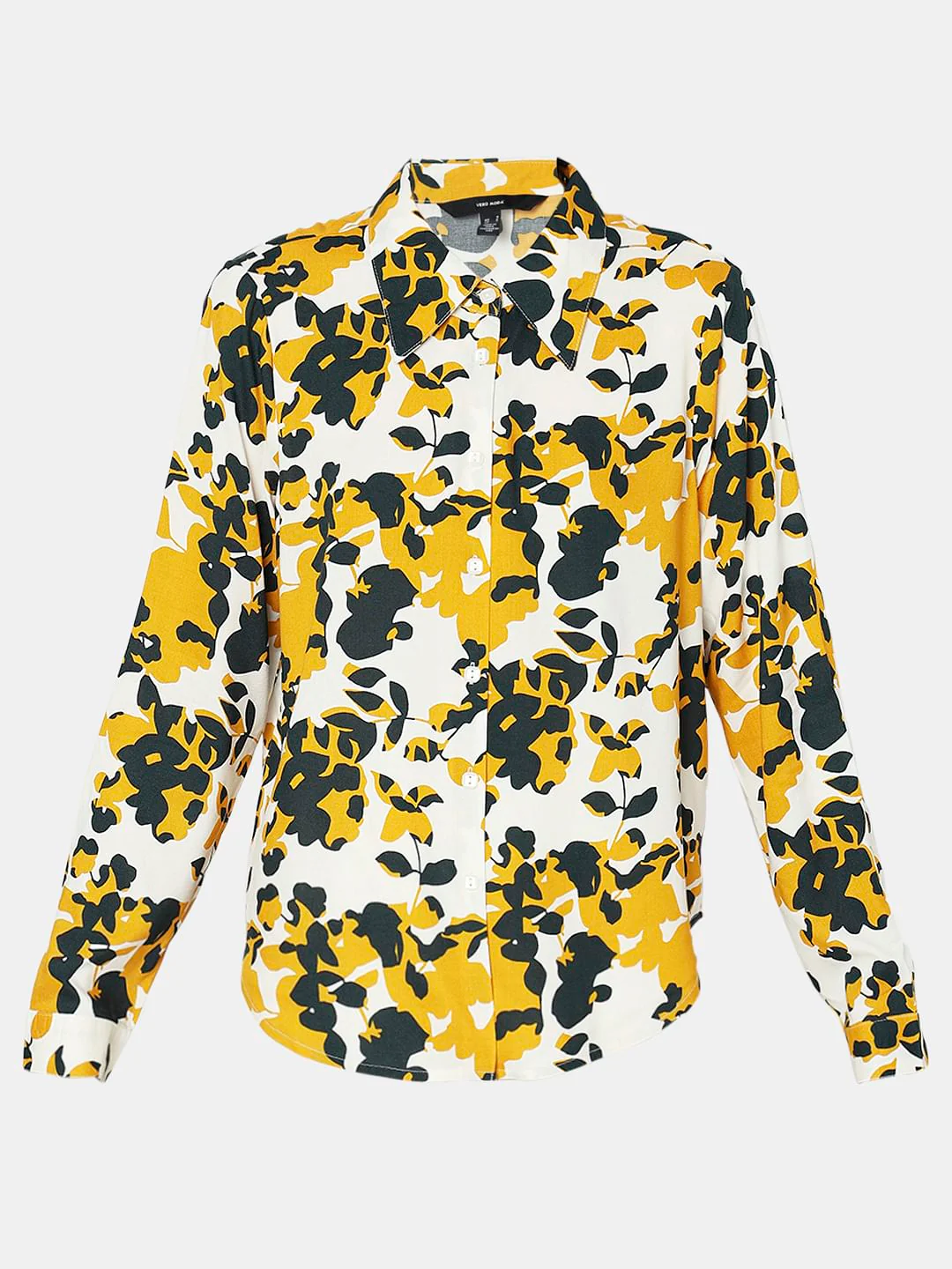 Yellow Floral Print Shirt - Image 7