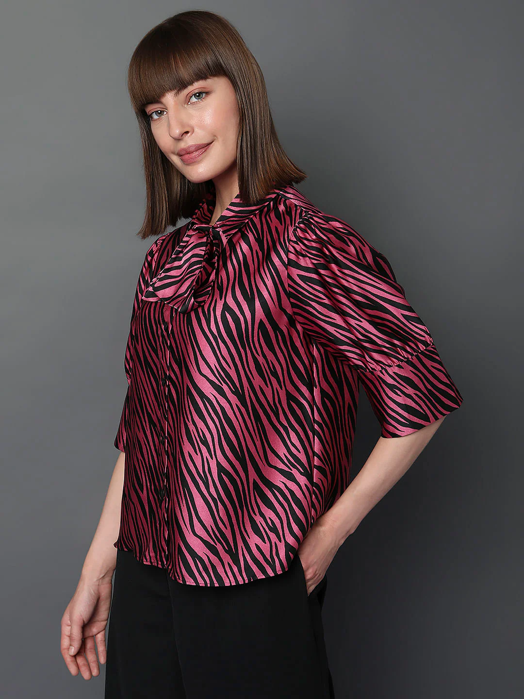 Pink Animal Print Shirt - Image 3