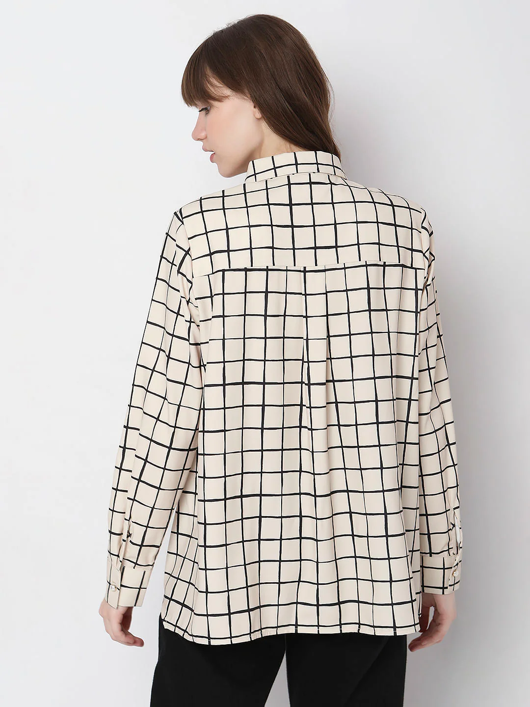 Light Brown Check Shirt - Image 4