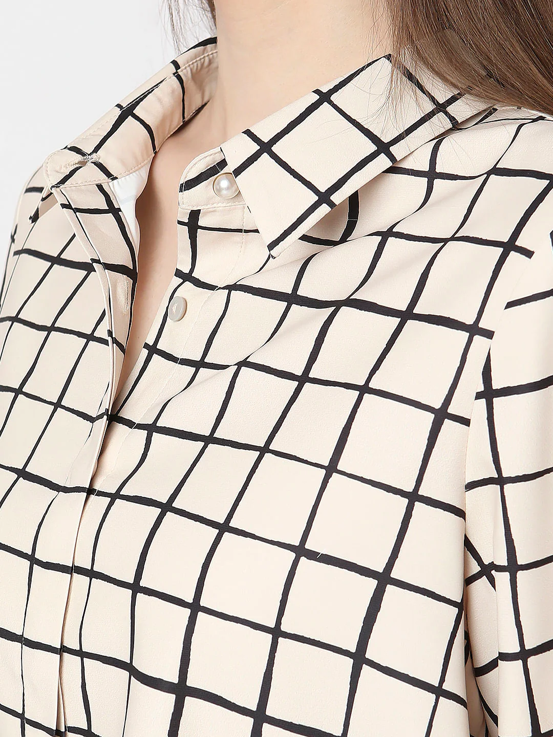 Light Brown Check Shirt - Image 8