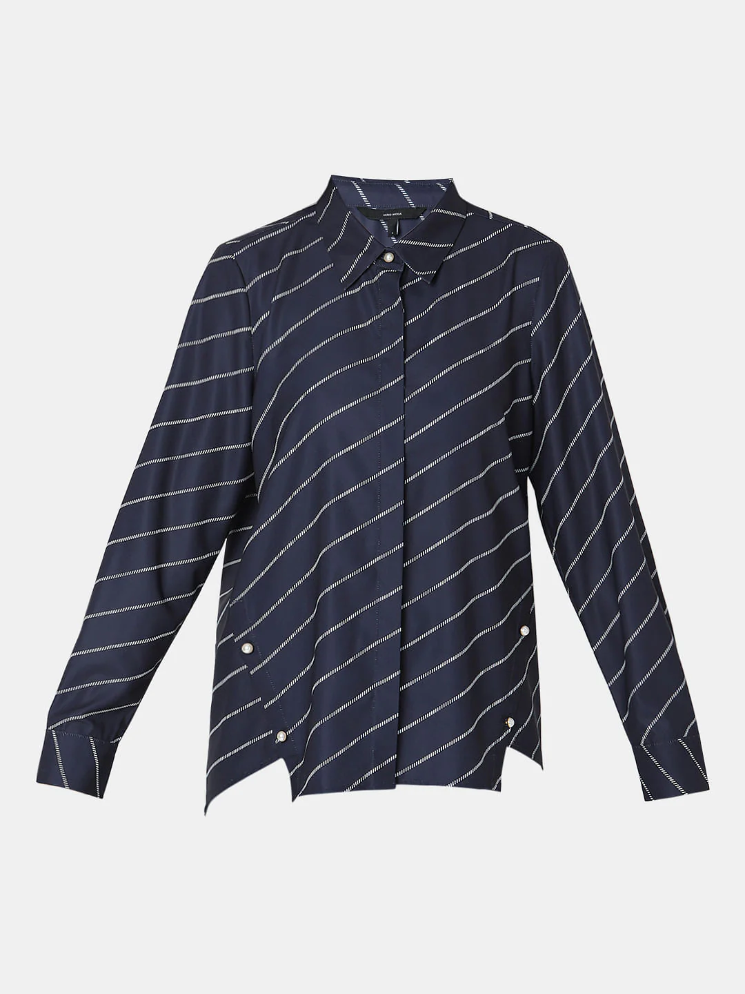 Navy Blue Printed Shirt - Image 7