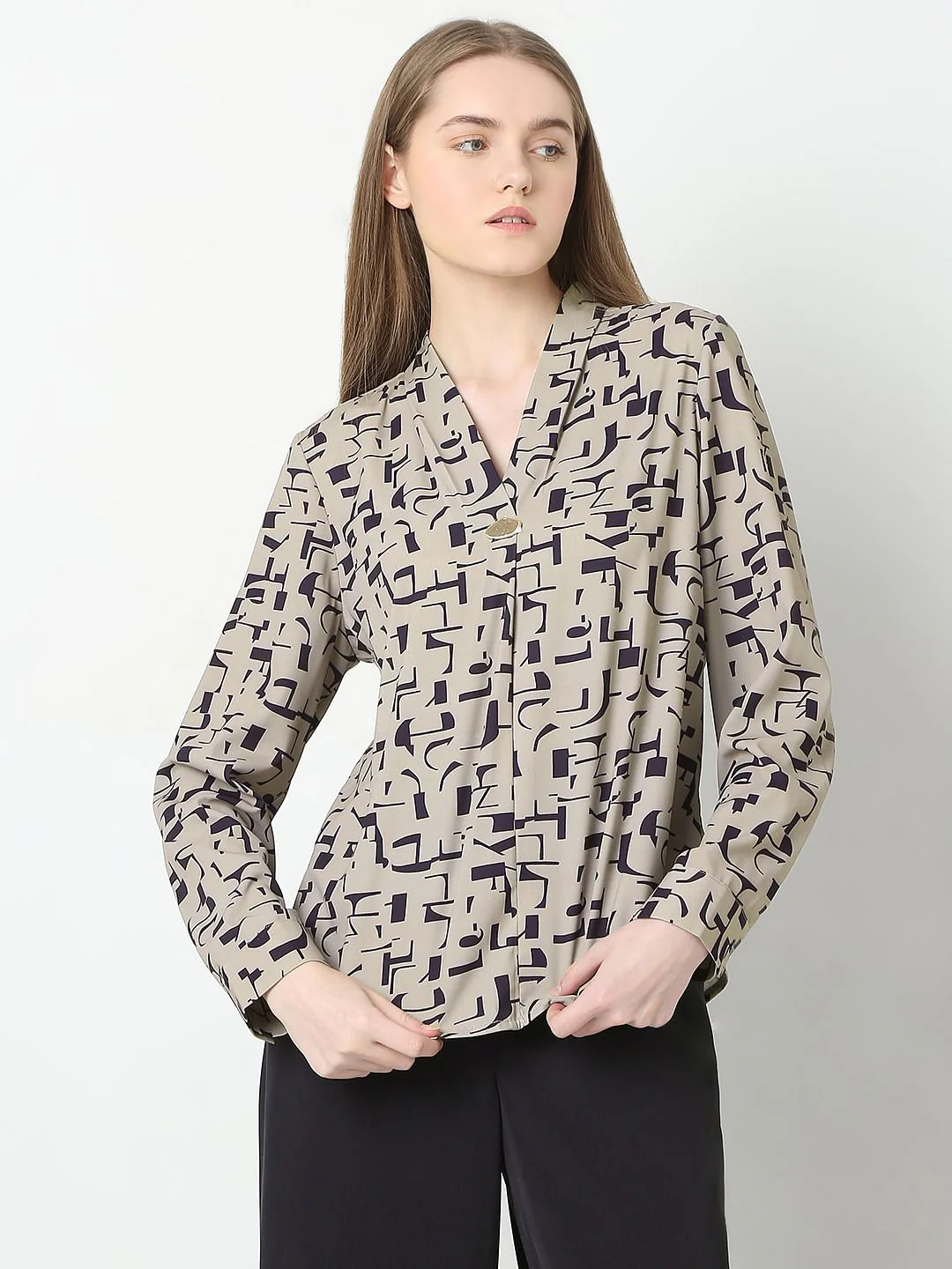Green Printed Top - Image 2