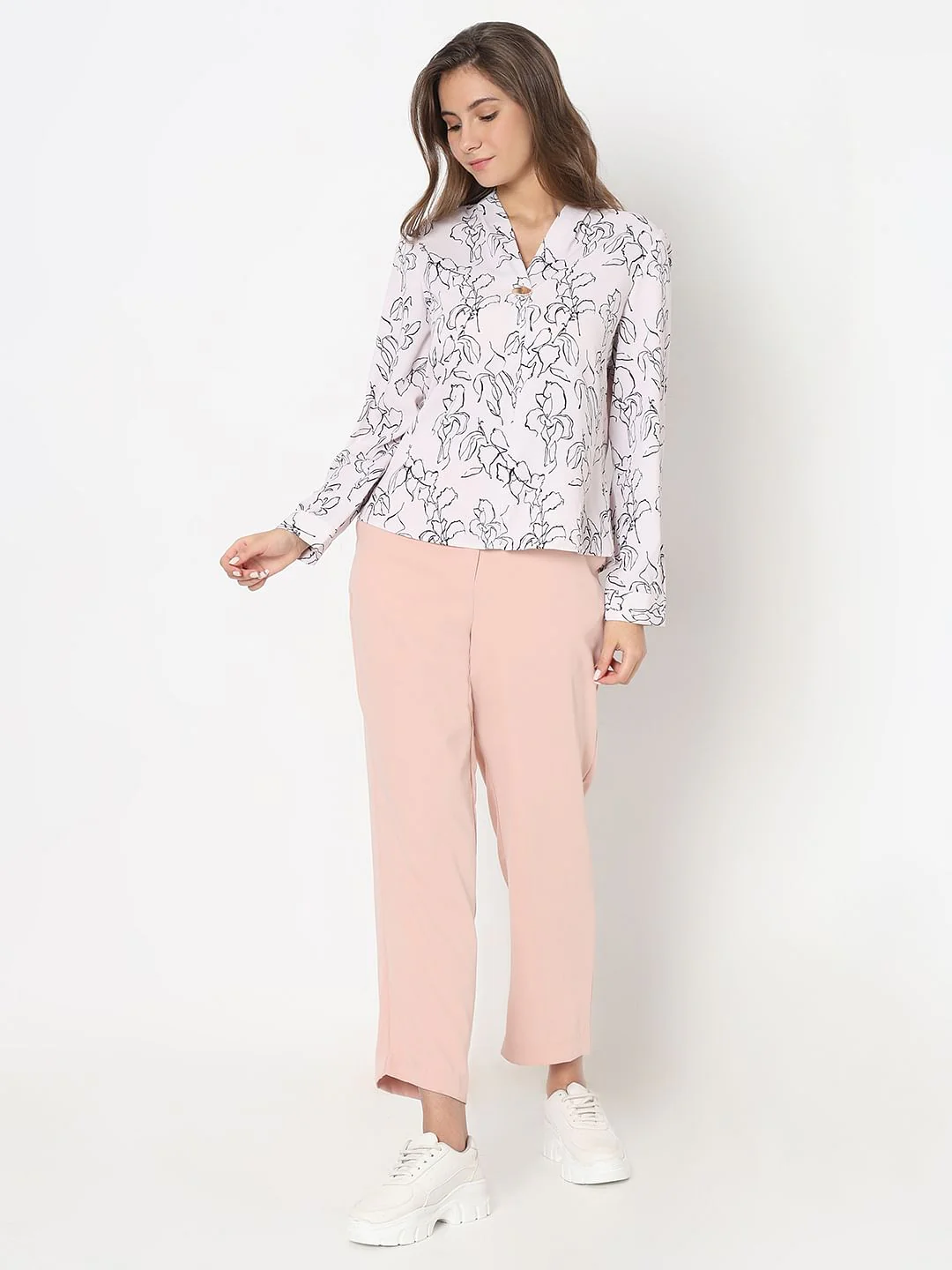 Soft Pink Printed Top - Image 5