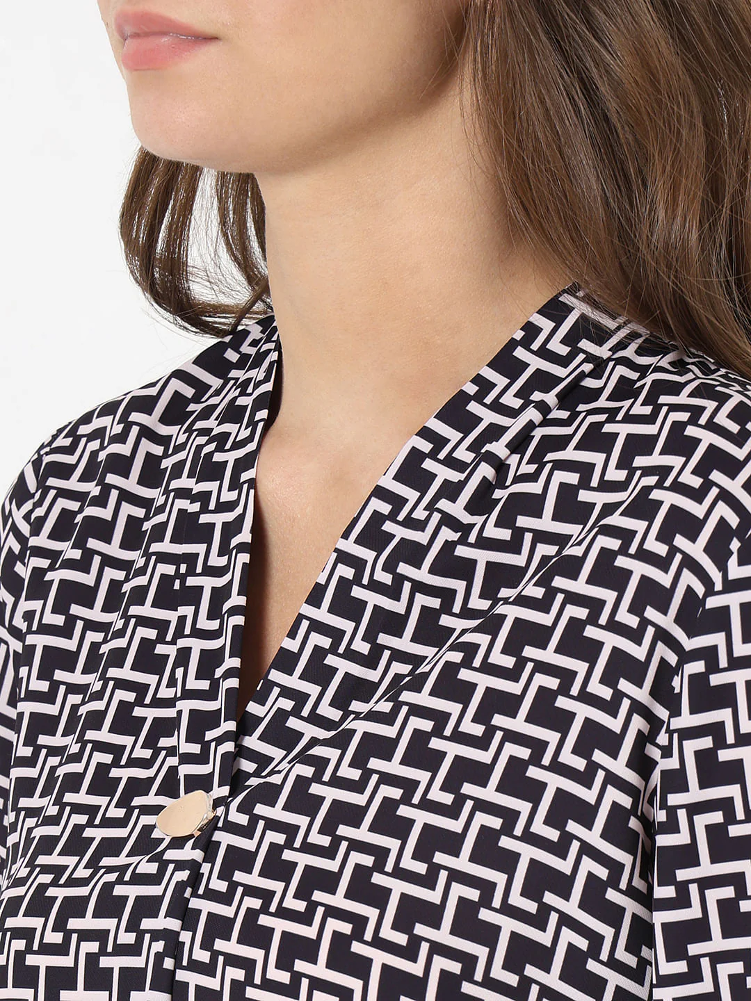 Black Printed Top - Image 8