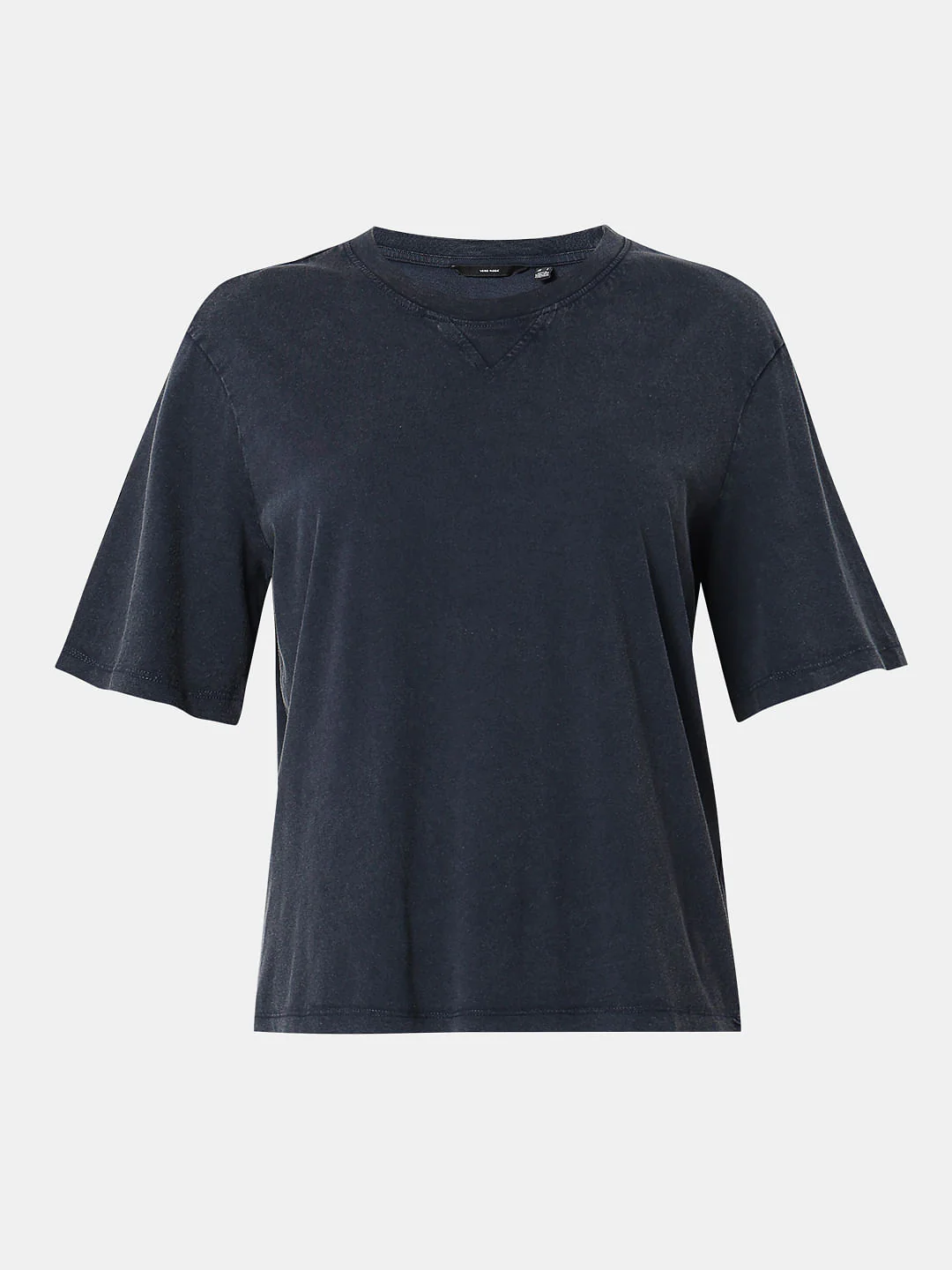 Dark Blue Acid Washed T-Shirt - Image 7