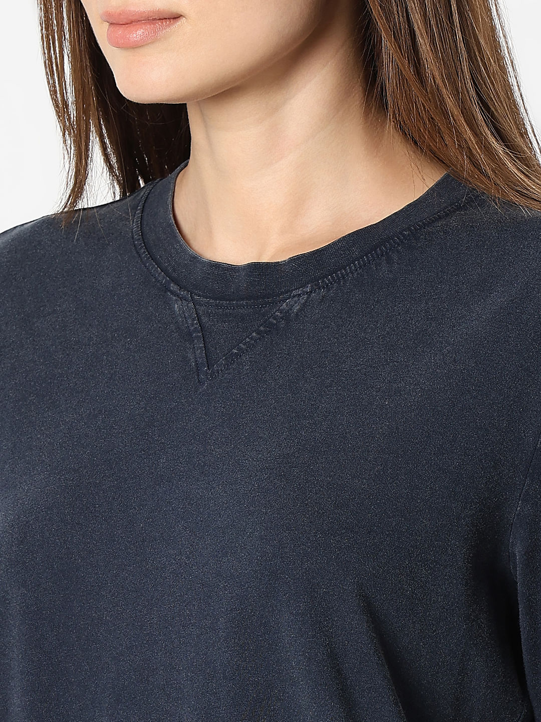 Dark Blue Acid Washed T-Shirt - Image 8