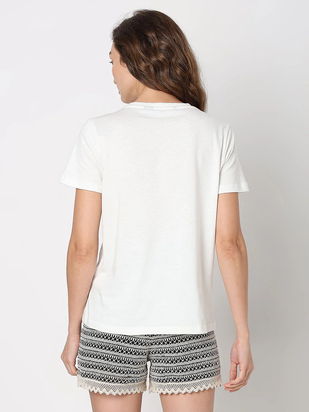 White Face Embroidered Print T-Shirt - Image 4