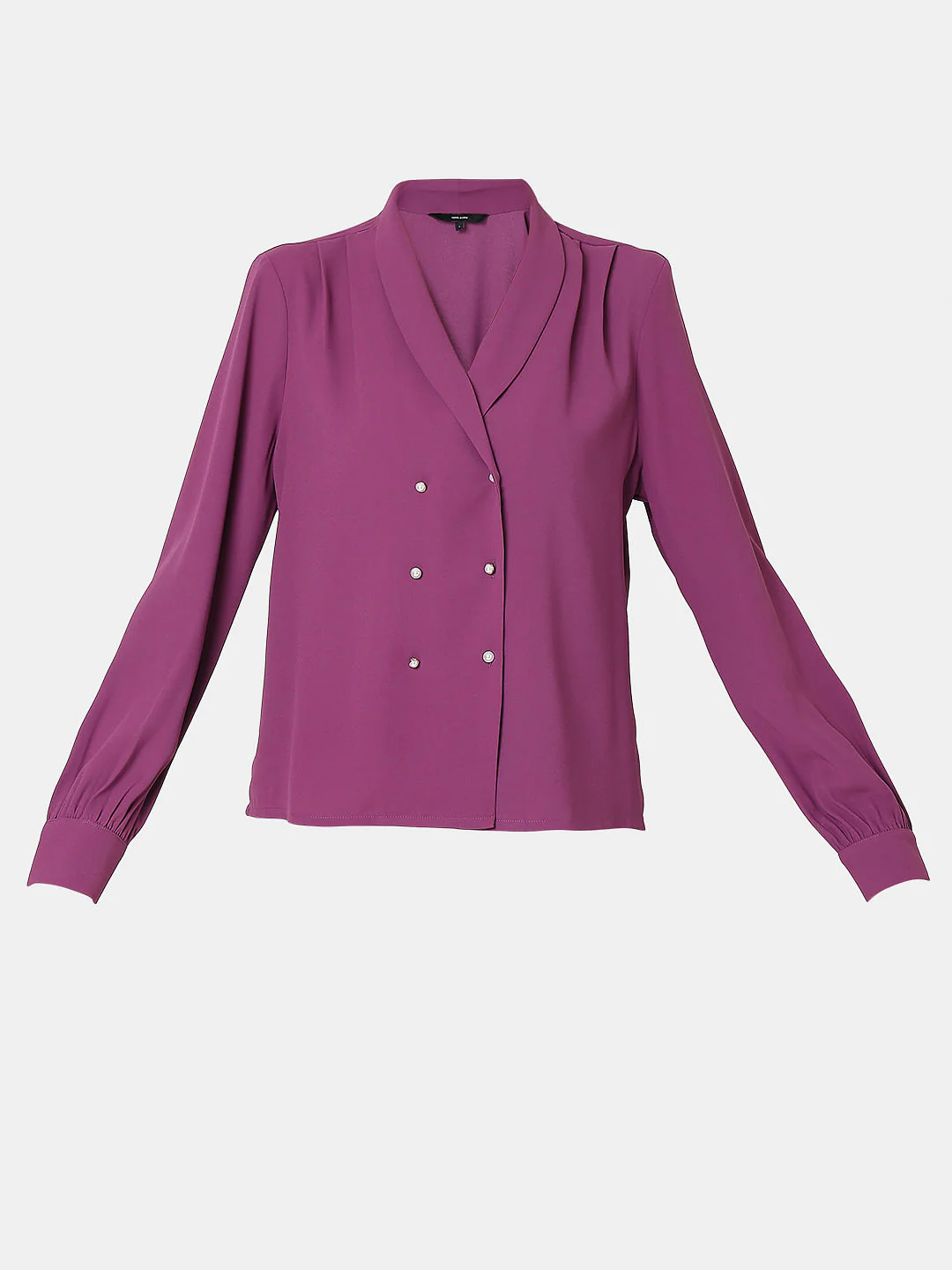 Purple Shawl Collar Top - Image 7
