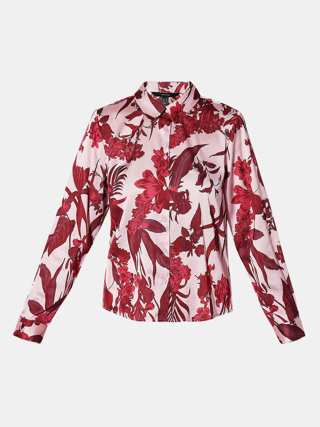 Red Floral Print Shirt - Image 7