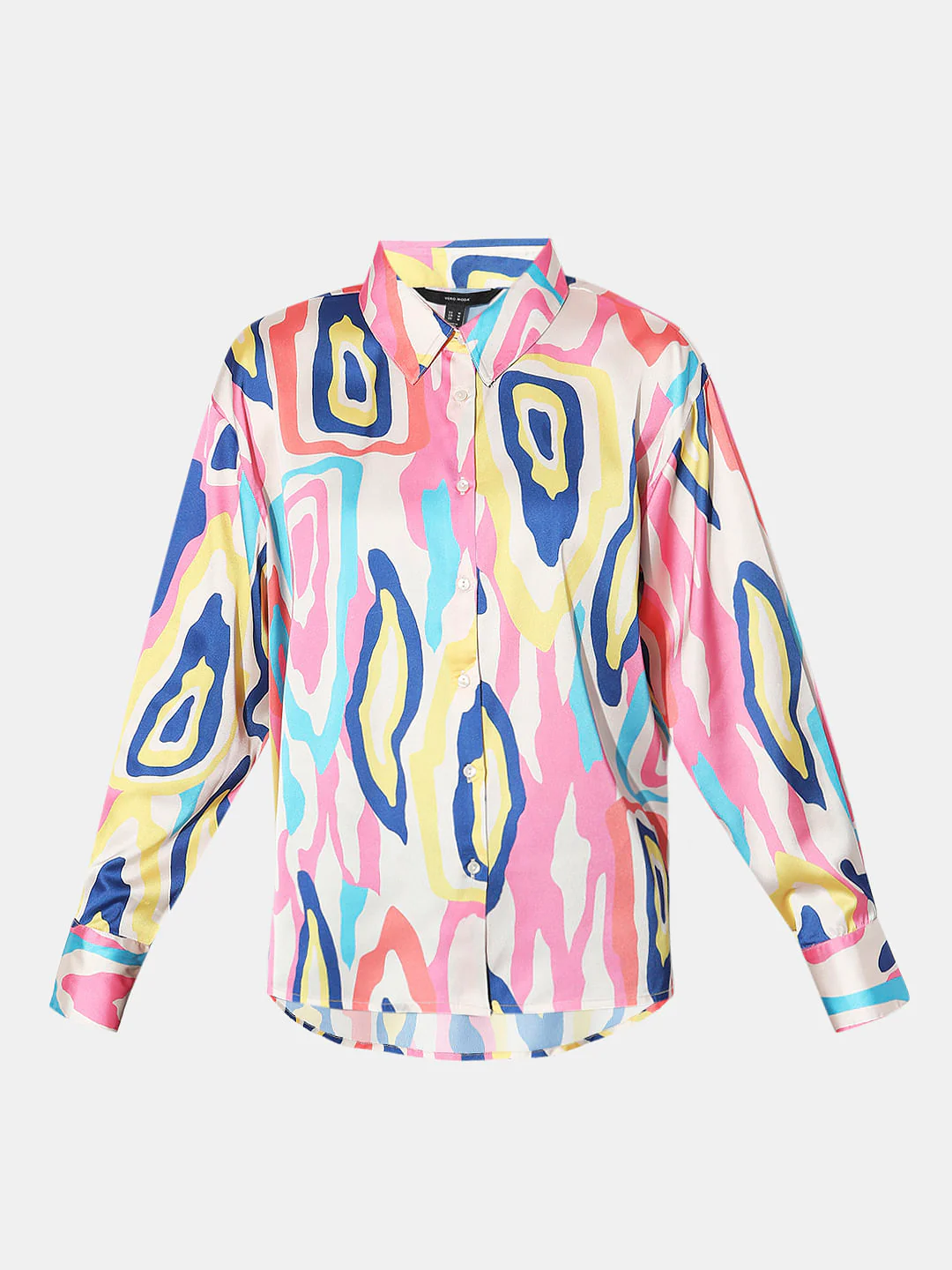 Pink Abstract Print Shirt - Image 7