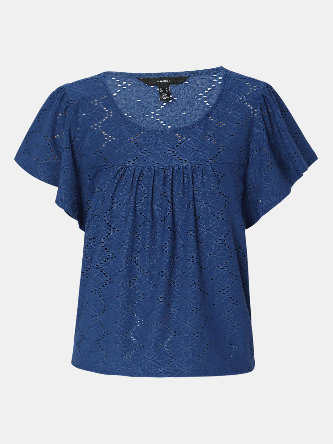 Dark Blue Flared Sleeves T-Shirt - Image 7
