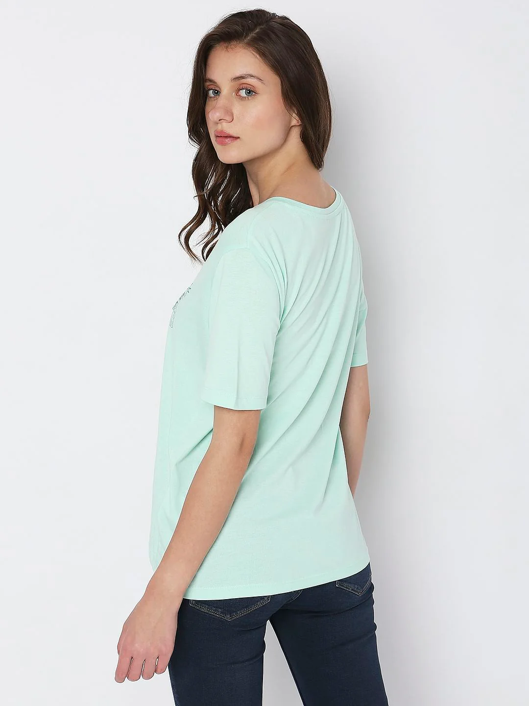 Green Floral Print T-Shirt - Image 4