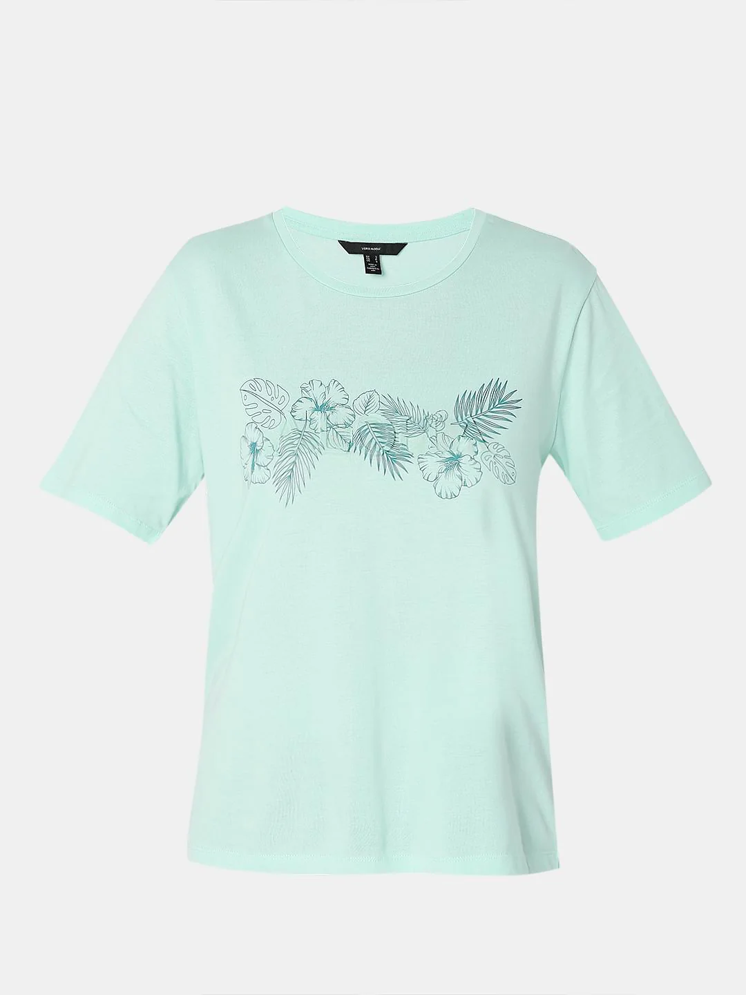 Green Floral Print T-Shirt - Image 7