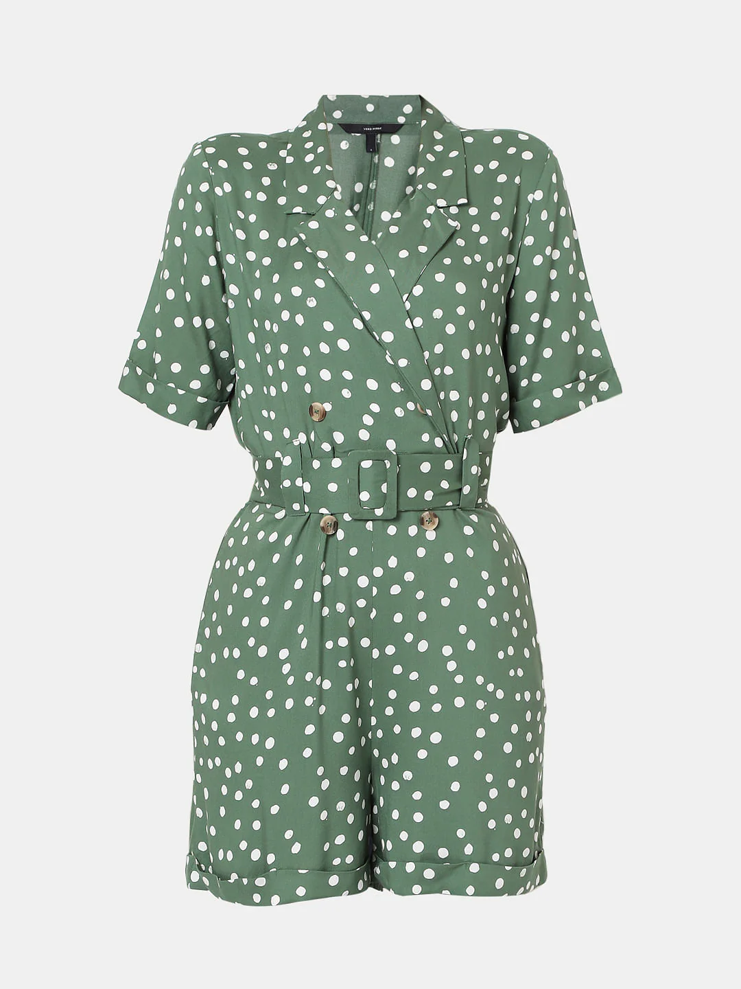 Green Dotted Playsuit - Image 7